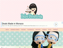 Tablet Screenshot of dulcedecoracion.es